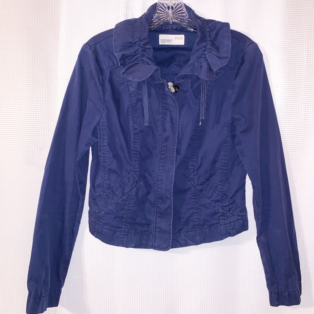 Esprit Navy Blue Jacket Size 8